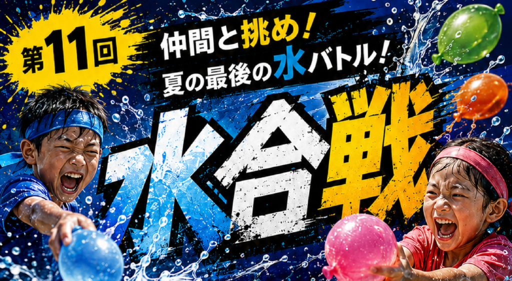 【参加チーム募集】第11回 水合戦 8月29日（土）開催！